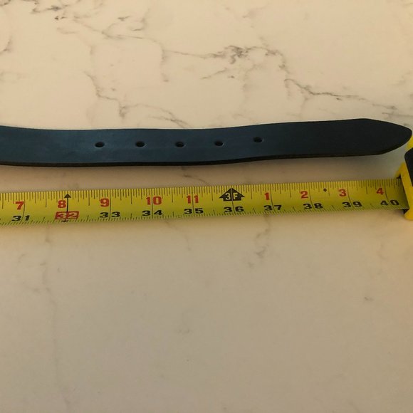 Men's GNW Black Bonded Leather Belt - Picture 5 of 5